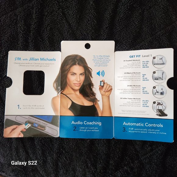 iFit Jillian Michaels Get Fit Level 1 SD Card Workouts Treadmill Elliptical Bike - Picture 3 of 4